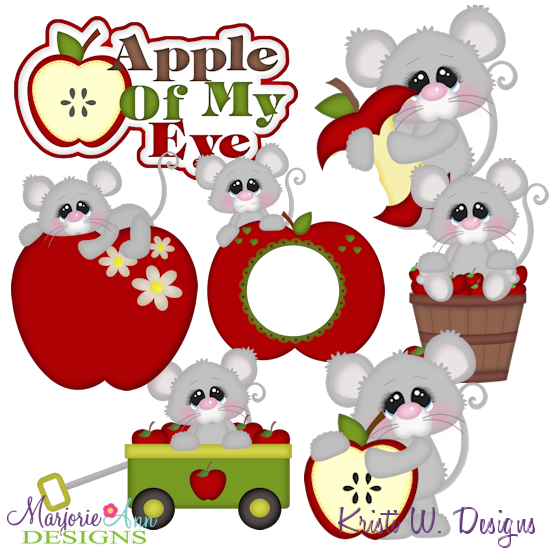 Apple Of My Eye SVG Cutting Files + Clipart - Click Image to Close